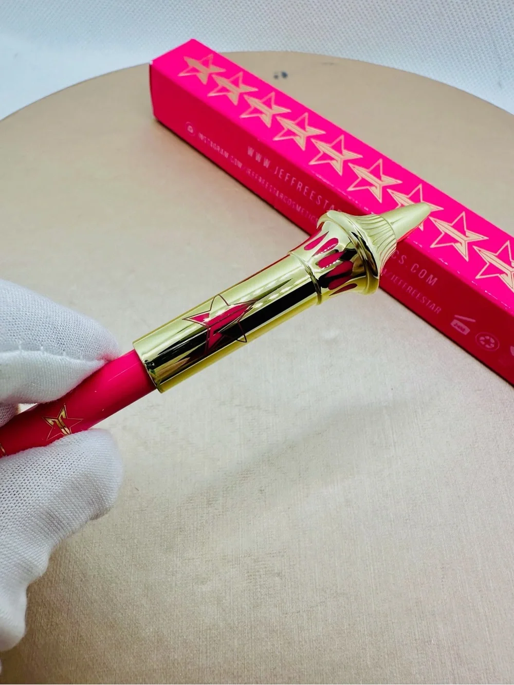 Jeffree Star Cosmetics Pink Lip Liner with Gold Cap